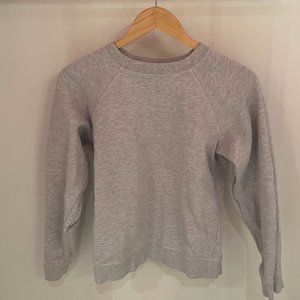 TopShop Women's Crew Neck Cotton Sweatshirt in grey